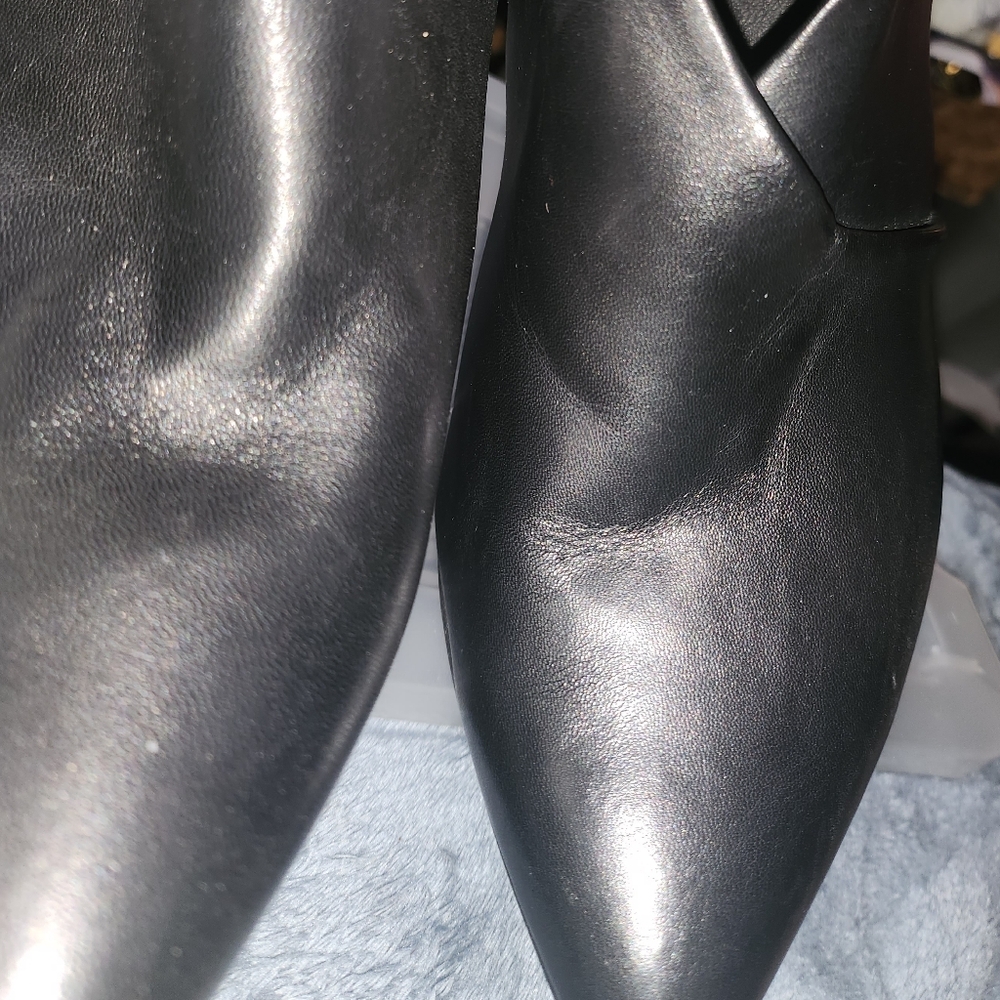 Black booties heels